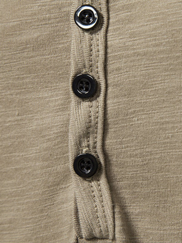 Men's Henley Casual Fashion Basic Short Sleeve T-Shirt Shello's Creative Boutique