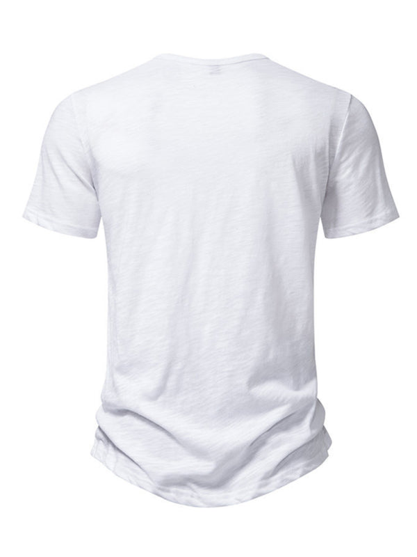 Men's Henley Casual Fashion Basic Short Sleeve T-Shirt Shello's Creative Boutique