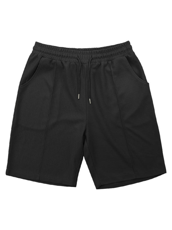 Men's new casual solid color shorts short sleeve suit Shello's Creative Boutique