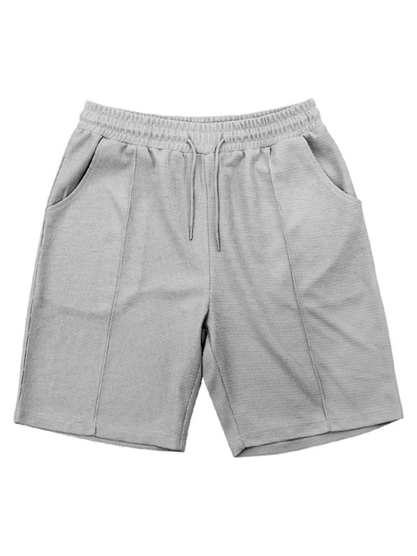 Men's new casual solid color shorts short sleeve suit Shello's Creative Boutique