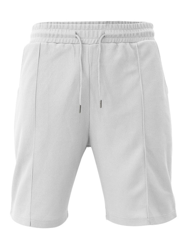 Men's new casual solid color shorts short sleeve suit Shello's Creative Boutique