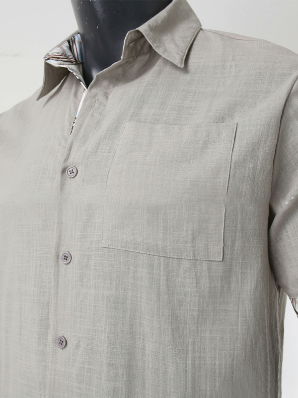 Men's Vacation Shirt Short Sleeve Contrast Lapel Shirt Shello Creative Boutique