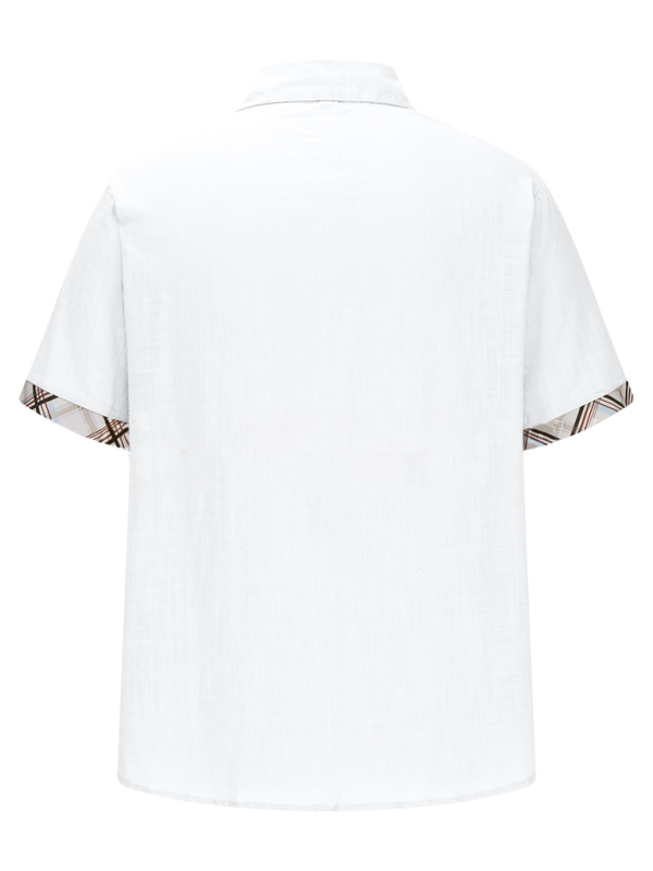 Men's Vacation Shirt Short Sleeve Contrast Lapel Shirt Shello Creative Boutique