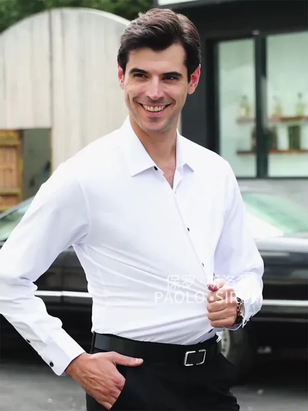Men's Non-Iron Wrinkle-Resistant Shirt – Classic Long Sleeve for Effortless Style - Shello's Creative Boutique