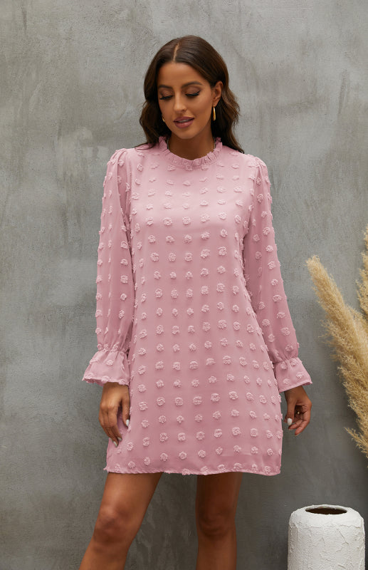 Women’s Textured Woven Shift Dress Shello Creative Boutique