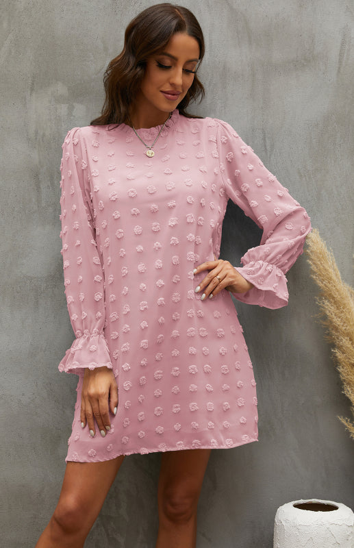 Women’s Textured Woven Shift Dress Shello Creative Boutique