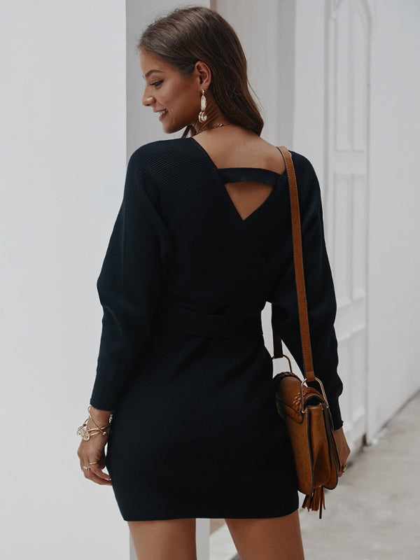 Women's Knitwear Sexy Pack Hip Warm Sweater Top Shello's Creative Boutique