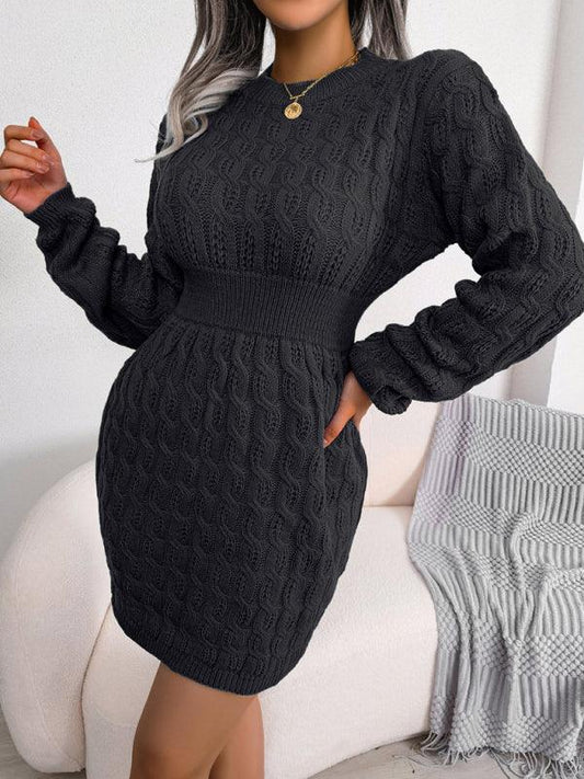 Women's Casual Waist Bag Dress – Cozy, Chic & Effortlessly Stylish Fried Dough Twist Design - Shello's Creative Boutique