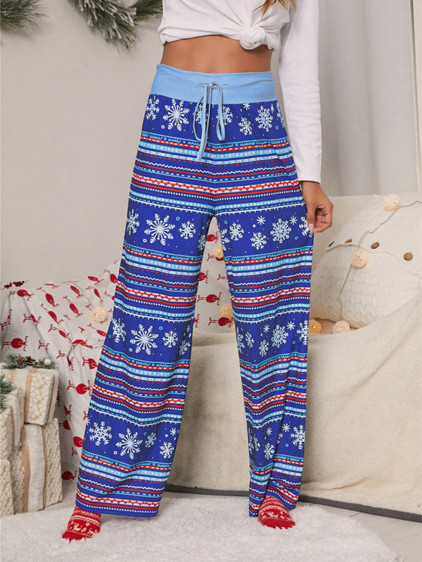 Women Festival Pattern Knit Polyester Pants Shello's Creative Boutique