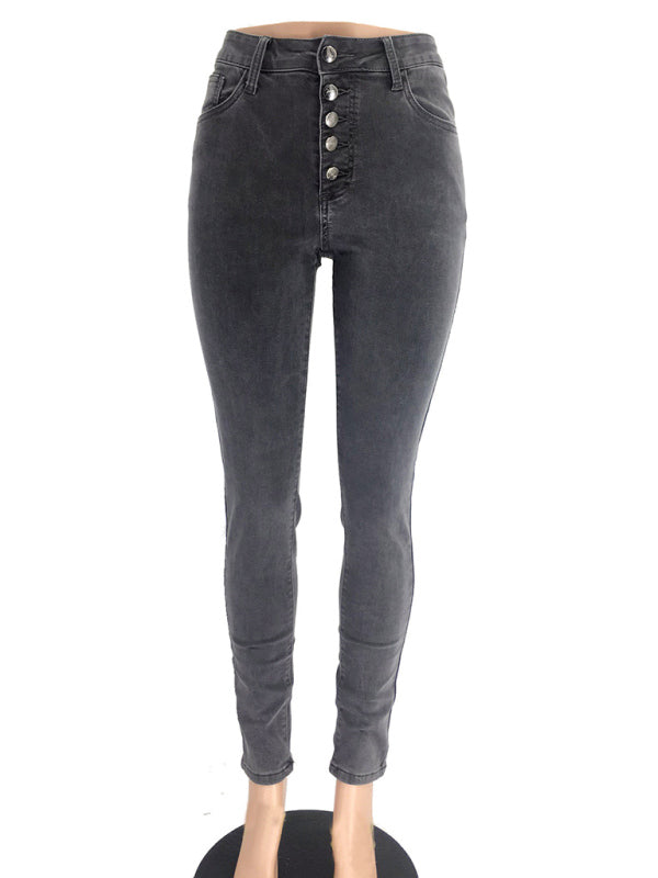 Women's Fashion Versatile High Waist High Elastic Hip Lift Jeans Shello Creative Boutique