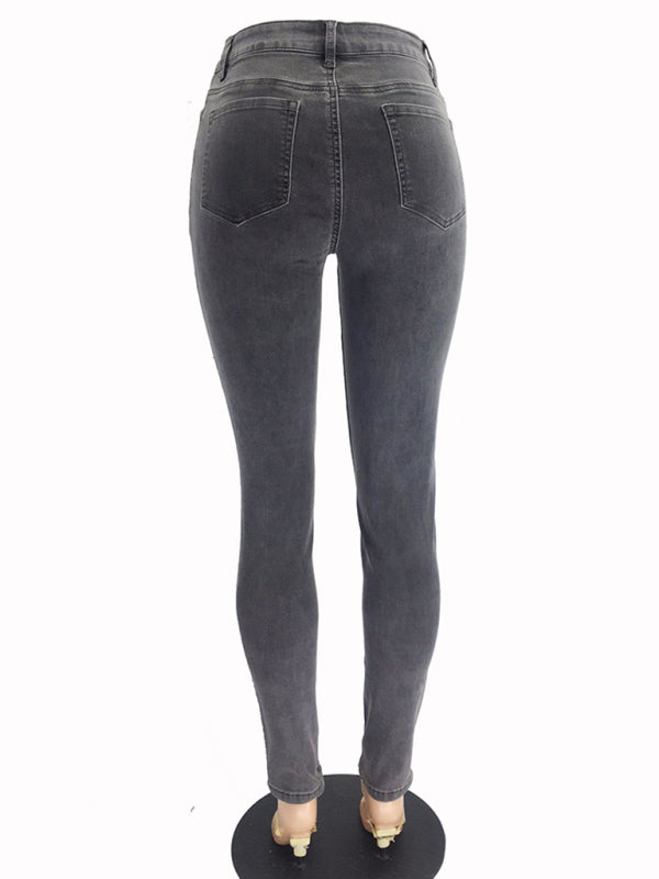 Women's Fashion Versatile High Waist High Elastic Hip Lift Jeans Shello Creative Boutique