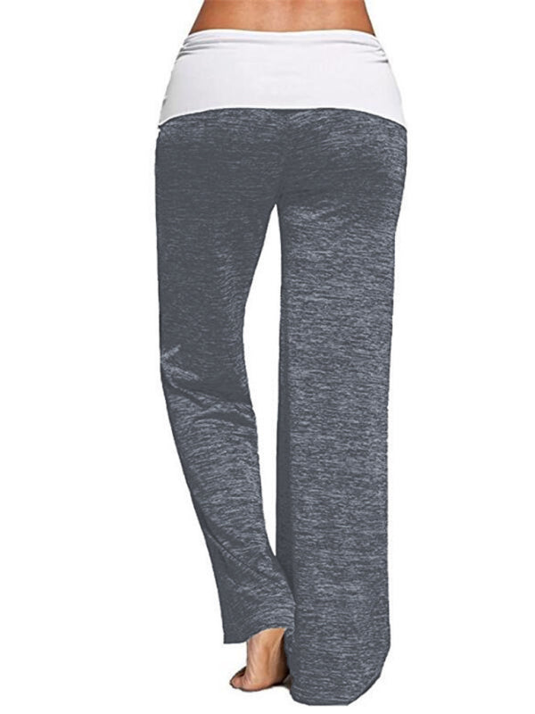 Stitching yoga quick-drying sports trousers outdoor casual wide-leg pants Shello's Creative Boutique