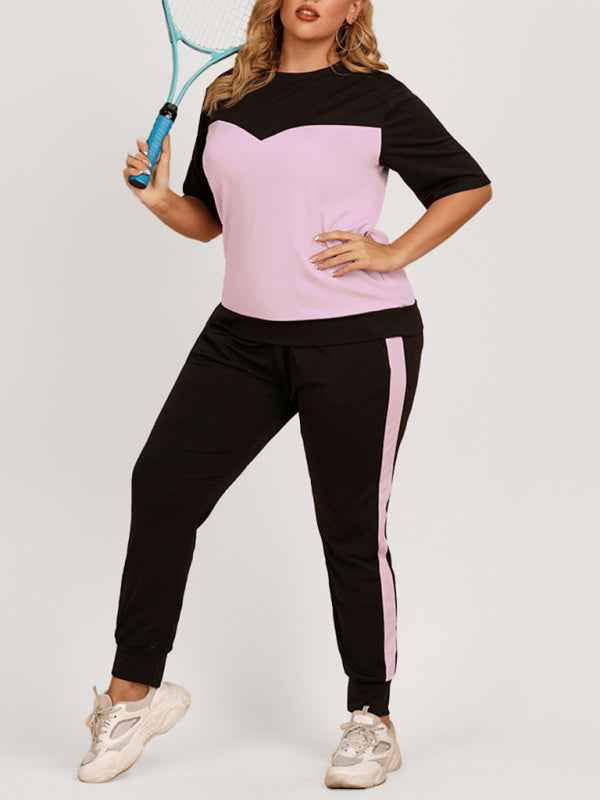 Plus Size Women's Summer Sports Suit – Redefine Casual Comfort with Style!