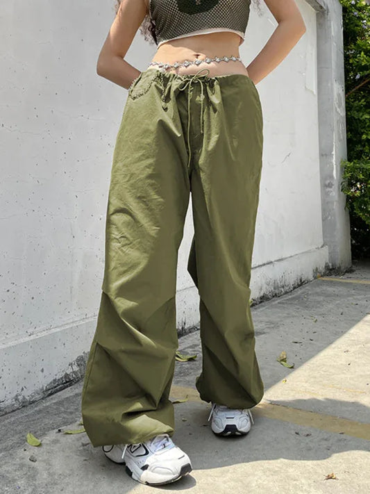 Women’s Woven Retro Drawstring Casual Overalls – Effortless Style for Every Day - Shello's Creative Boutique