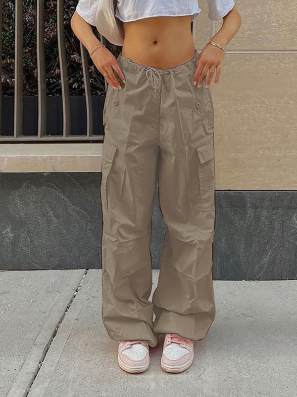 Large size loose straight overalls women's high waist wide leg casual pants Shello Creative Boutique
