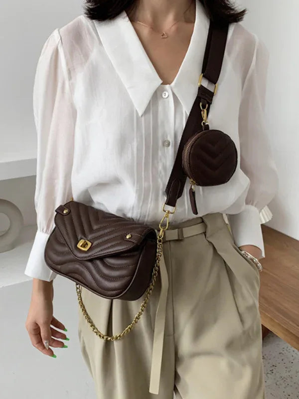 Shoulder Bag Chain Messenger - Elegant and Compact for Every Occasion - Shello's Creative Boutique