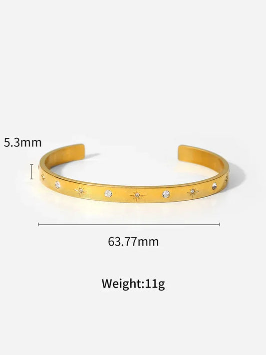 Titanium Steel Women's Bracelet - Non-Fading Open Design Stainless Steel Bracelet - Shello's Creative Boutique