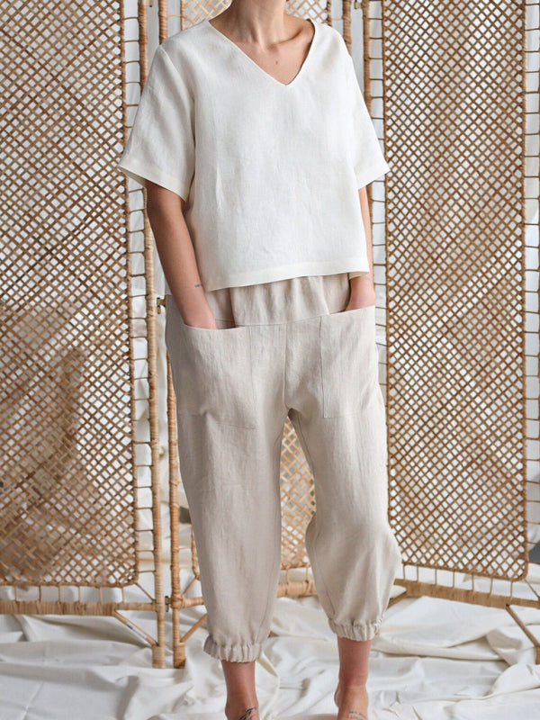 New style loose pocket casual pants Shello's Creative Boutique