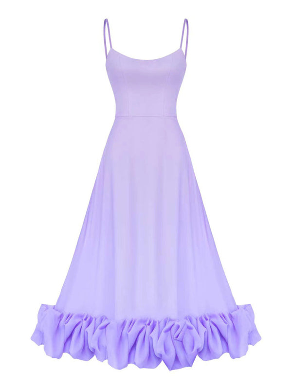 New style A-line skirt with suspenders and big swing three-dimensional flowers Shello's Creative Boutique