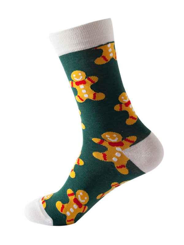 Fun Christmas Mid-Calf Socks - Festive Holiday Cheer Socks - Shello's Creative Boutique
