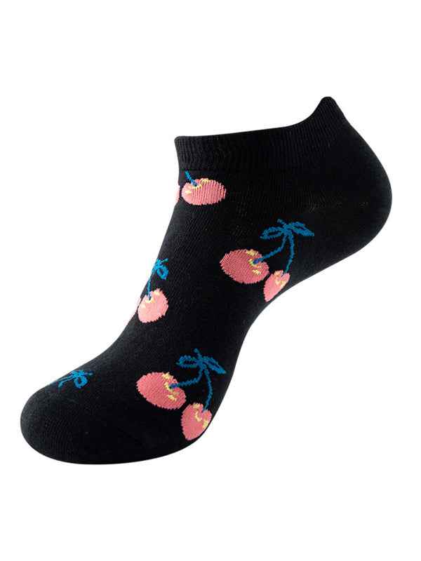 New Thin Crew Socks with Interesting Patterns