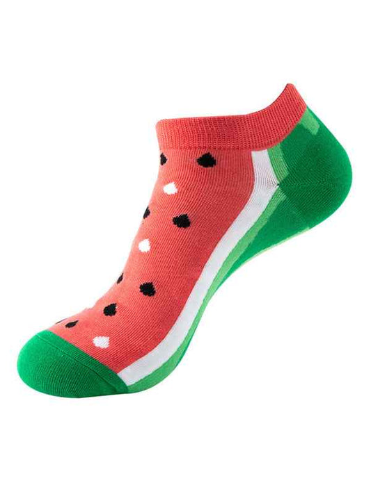 New Thin Crew Socks with Interesting Patterns