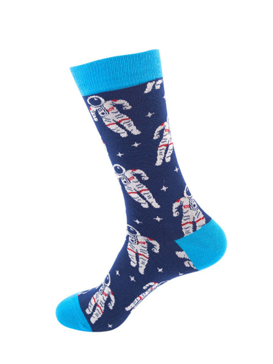 Floral Pattern Casual Knit Women's Socks Shello's Creative Boutique