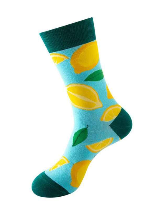 New one-size-fits-all street fashion trend socks fruit pattern design trendy brand socks - Shello's Creative Boutique