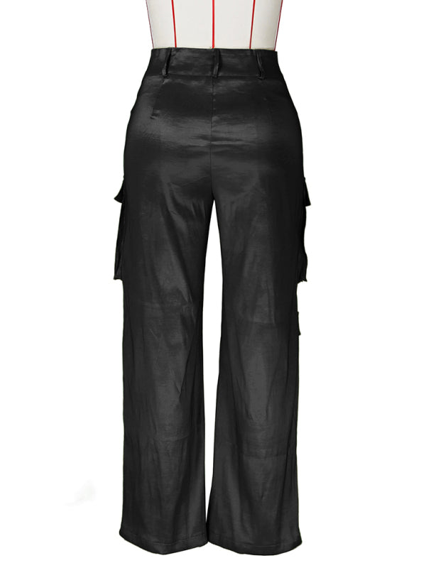 Women's casual multi-pocket cargo trousers Shello's Creative Boutique