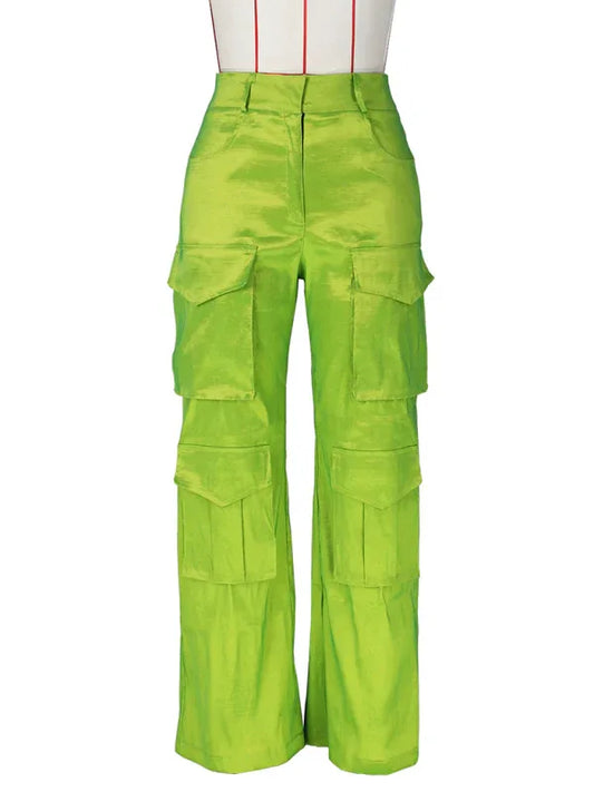 Women's Casual Multi-Pocket Cargo Trousers – Functional Style Meets Everyday Comfort - Shello's Creative Boutique