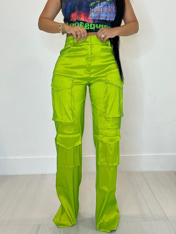 Women's casual multi-pocket cargo trousers Shello's Creative Boutique