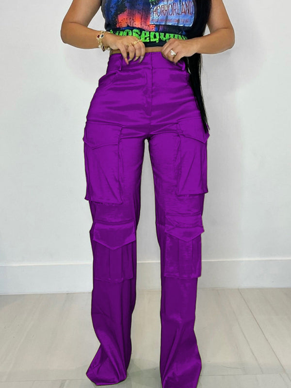 Women's casual multi-pocket cargo trousers Shello's Creative Boutique