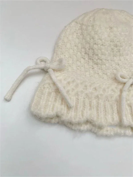 New Women’s Knitted Bow Fisherman Hat - Stylish and Cozy Accessory for Any Outfit - Shello's Creative Boutique