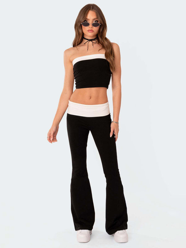 New style fashionable, comfortable, slimming, anti-waist low-waist flared pants Shello's Creative Boutique