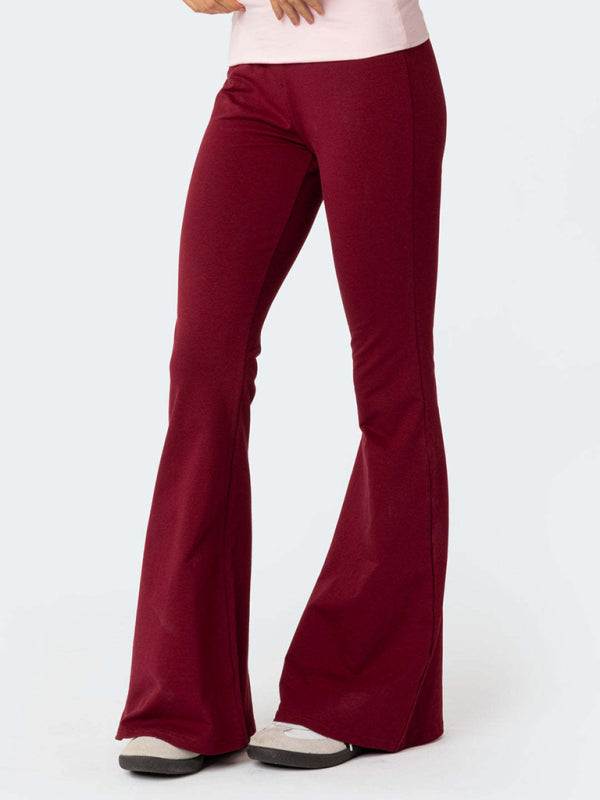 New style fashionable, comfortable, slimming, anti-waist low-waist flared pants Shello's Creative Boutique