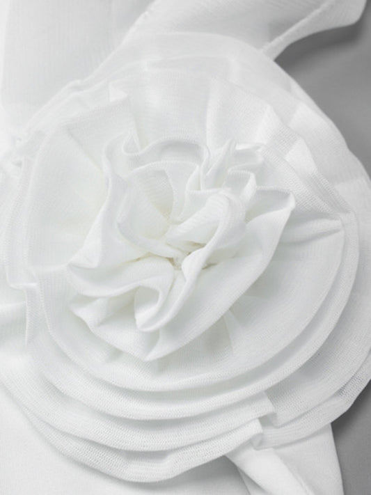 Women's Sexy Style Breast-Wrapped Splicing Lace Exposed Leg-Slit Dress Shello Creative Boutique