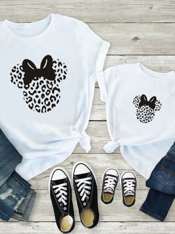 New Mama and Mini Family printed short-sleeved T-shirt (mom style) - Shello's Creative Boutique