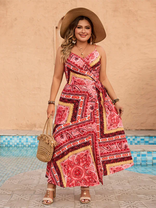 Plus Size Holiday Suspender Dress for Women - Shello's Creative Boutique