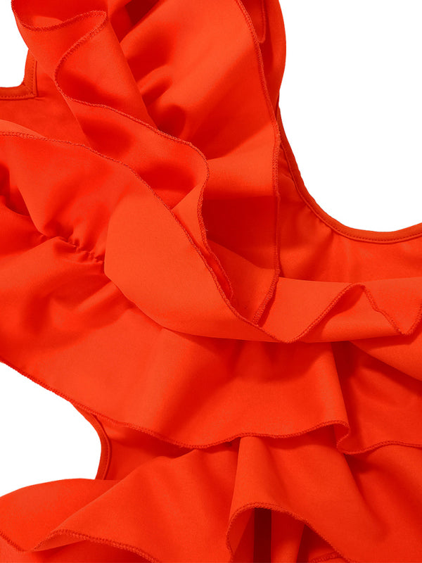 Women's new sleeveless pleated backless mini dress irregular curling sexy dress Shello's Creative Boutique