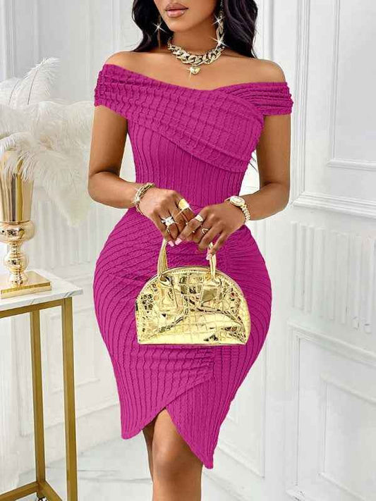 Women's Sexy Off-Shoulder Dress – Bold Elegance for Every Occasion