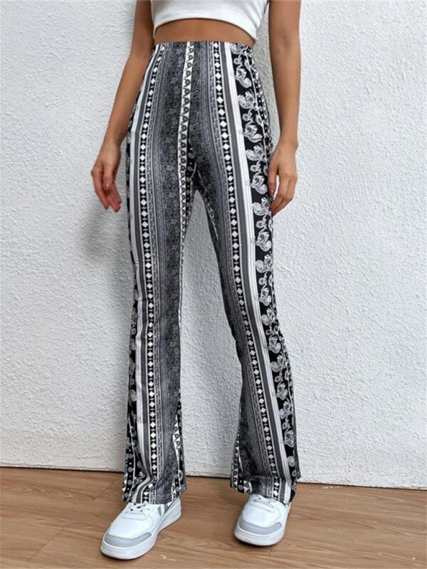Boho Printed Skinny Micro Slim Sexy Casual Pants—Chic and Free-Spirited