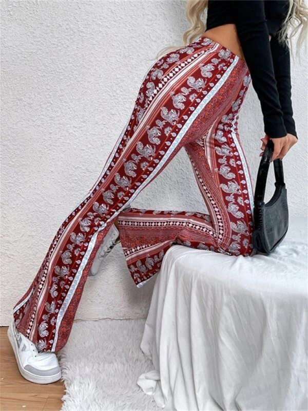 Boho Printed Skinny Micro Slim Sexy Casual Pants—Chic and Free-Spirited