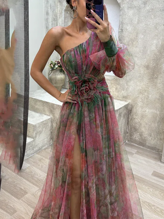 New Party Mesh Shoulder Dress - Casual Fashion Allure - Shello's Creative Boutique