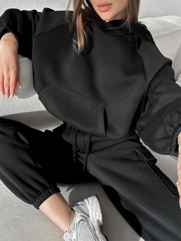 Ladies New Fashion Sports Casual Sweater Set