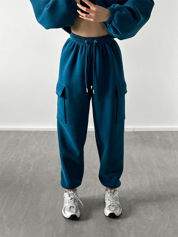 Ladies New Fashion Sports Casual Sweater Set