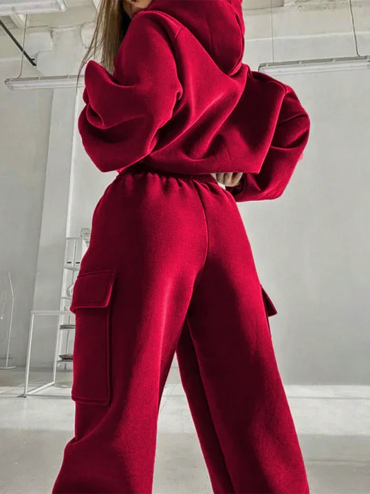 Ladies New Fashion Sports Casual Sweater Set - Shello's Creative Boutique