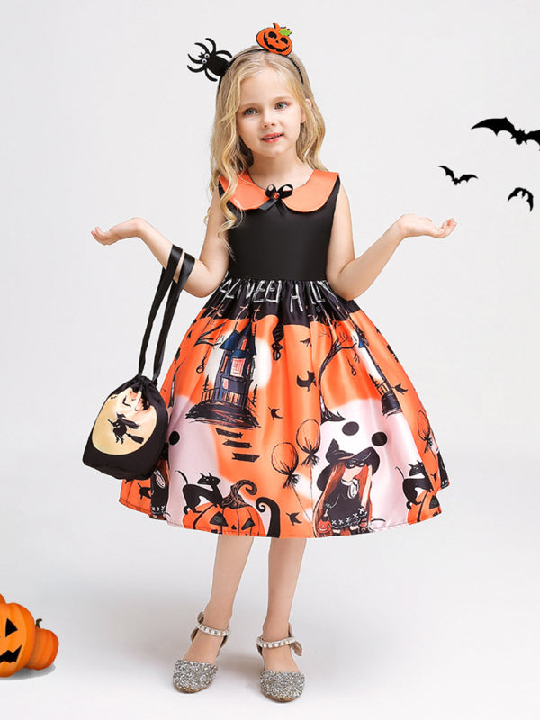 Halloween Themed Girls' Party Dress Shello's Creative Boutique