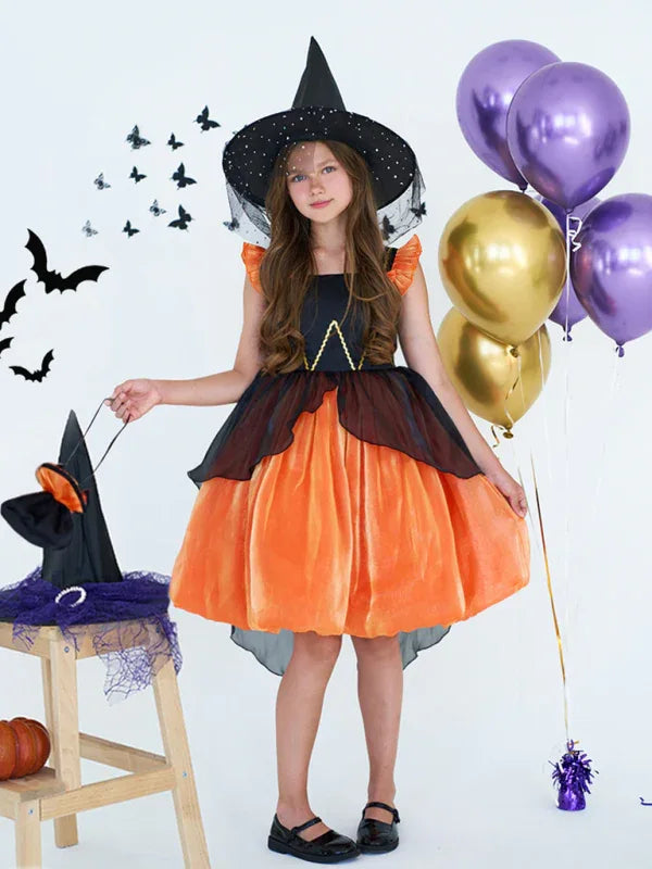 Girls Polka Dot Princess Costume Dress – A Magical Look for Festive Fun - Shello's Creative Boutique
