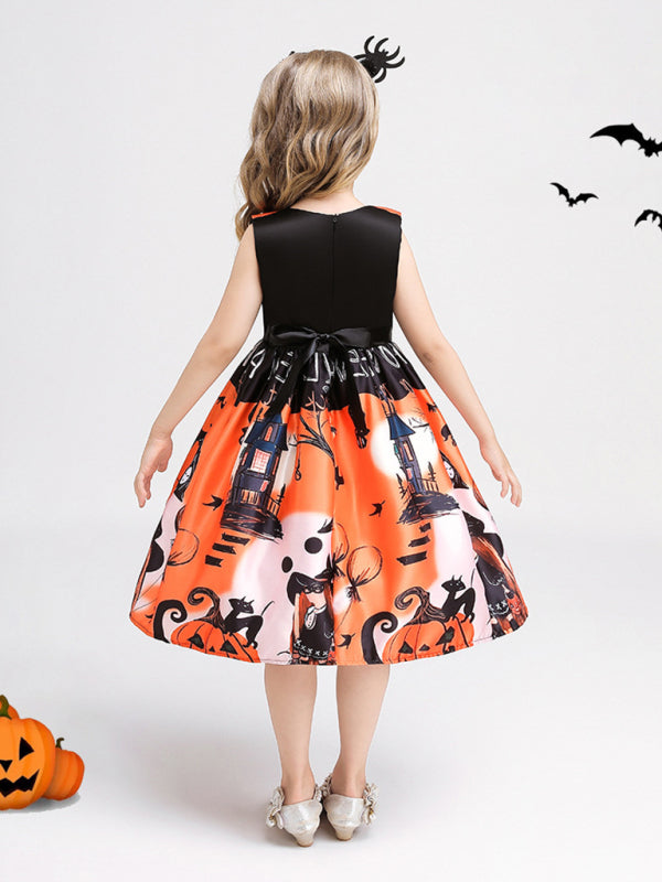 Halloween Themed Girls' Party Dress Shello's Creative Boutique