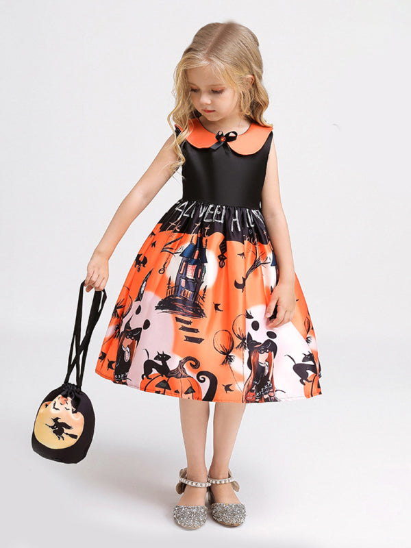 Halloween Themed Girls' Party Dress Shello's Creative Boutique